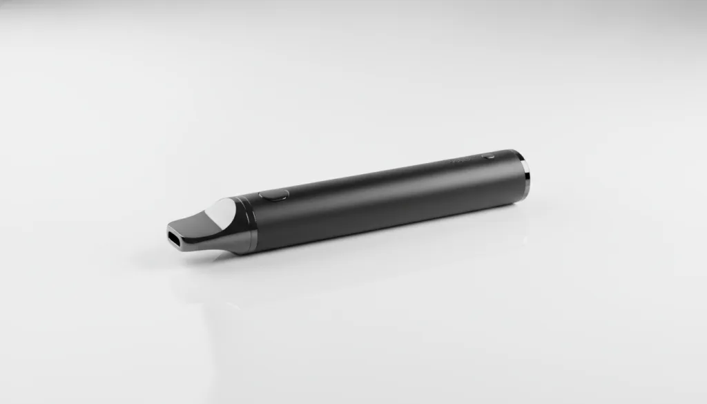 Nicotine-free vape device on a clean white surface