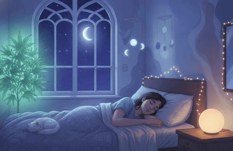 Hemp sleep support peaceful rest relaxation
