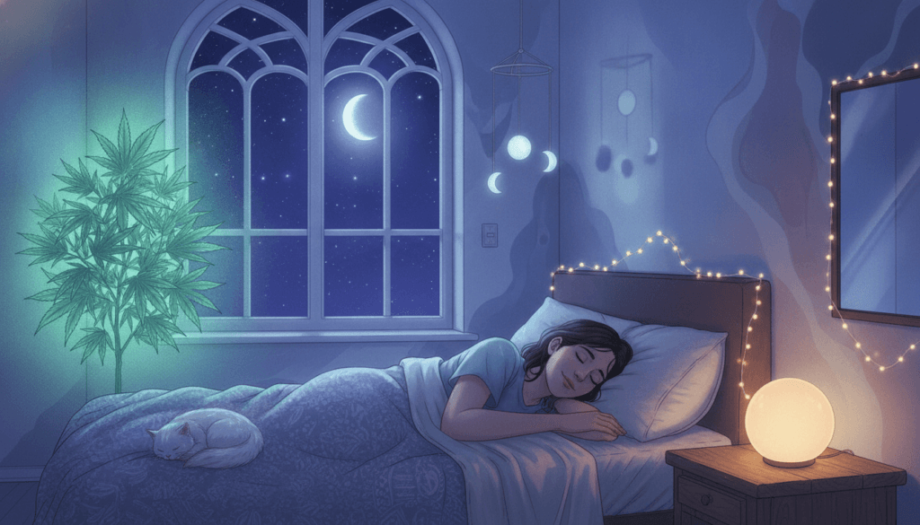 Hemp sleep support peaceful rest relaxation