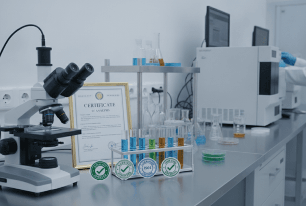 Hemp product quality testing certification