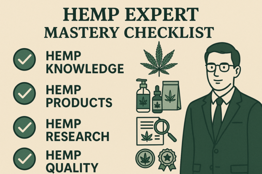 Hemp expert knowledge mastery checklist