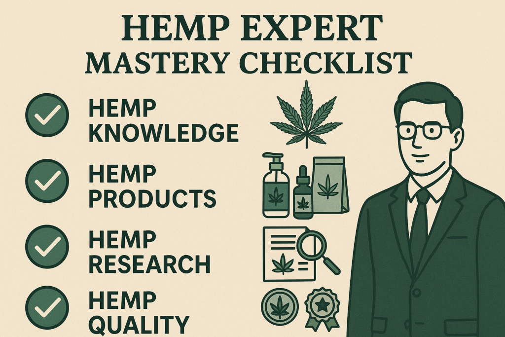 Hemp expert knowledge mastery checklist